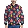 Sprinkles Donut Pattern Print Bomber Jacket