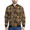 Steampunk Clock Gears Print Bomber Jacket