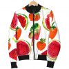 Summer Fruits Watermelon Pattern Print Bomber Jacket