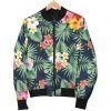 Summer Tropical Hawaii Pattern Print Bomber Jacket