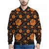 Swadhisthana Chakra Pattern Print Bomber Jacket