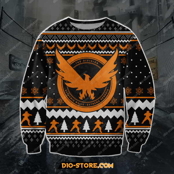 The Division Game 3D Print Ugly Christmas Sweatshirt