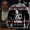 The Godfather Knitting Pattern 3D Print Ugly Christmas Sweatshirt