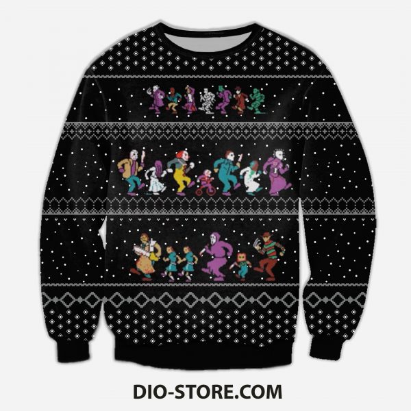 The Horror Christmas Vacation 3D All Over Printed Ugly Sweatshirt