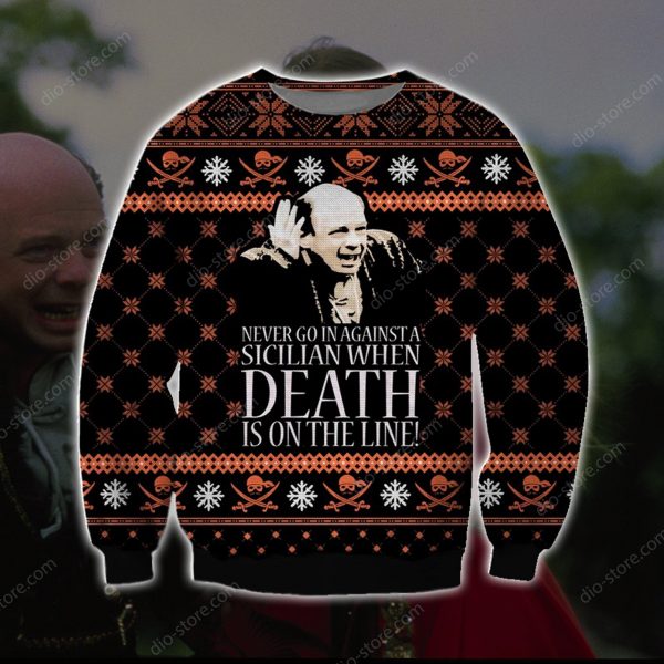 The Princess Bride Knitting Pattern 3D Print Ugly Christmas Sweatshirt