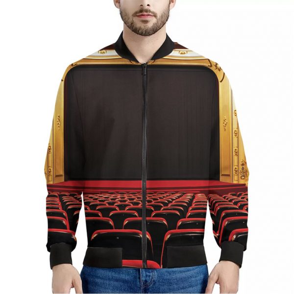 Theatre Stage Print Bomber Jacket