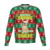 They See You When You'Re Eating Snacks French Bulldog - 3D Ugly Christmas Holiday Fashion Sweatshirt