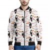 Toco Toucan Pattern Print Bomber Jacket