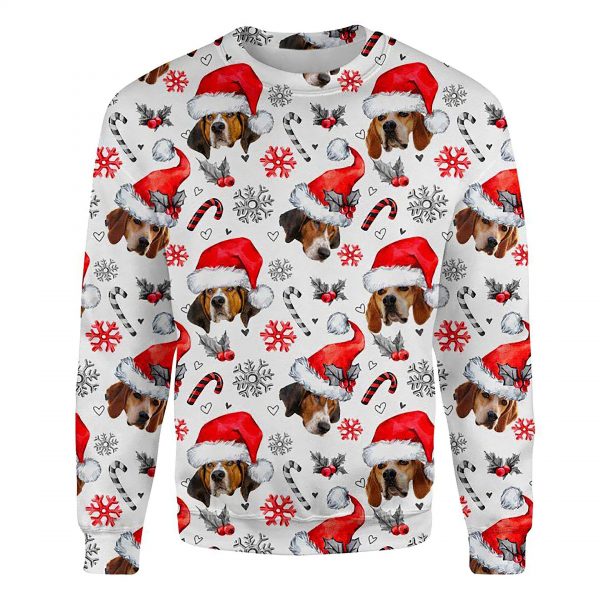 Treeing Walker Coonhound Xmas Decor Ugly Christmas Sweatshirt Animal Dog Cat Sweater Unisex