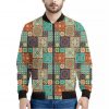 Vintage Floral Patchwork Pattern Print Bomber Jacket