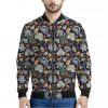 Vintage Indian Floral Pattern Print Bomber Jacket