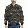 Vintage Native Dream Catcher Print Bomber Jacket