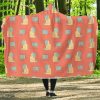 Welder Pattern Print Hooded Blanket Cloak Blanket