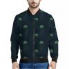 Zentangle Jellyfish Pattern Print Bomber Jacket