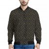 Zodiac Astrological Signs Pattern Print Bomber Jacket