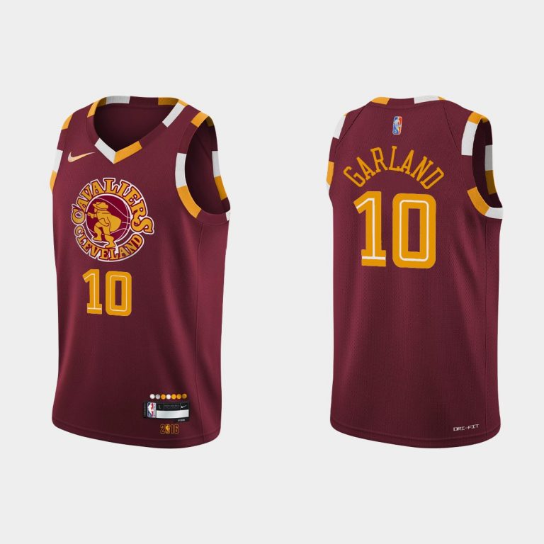 Cleveland Cavaliers #10 Darius Garland 2021-22 NBA 75th Anniversary City Wine Jersey