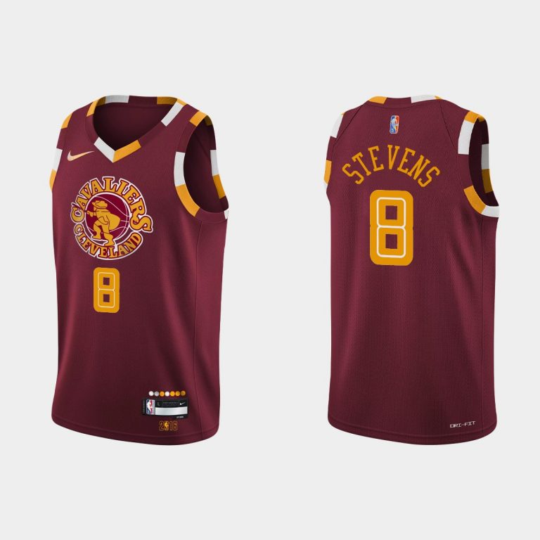 Cleveland Cavaliers #8 Lamar Stevens 2021-22 NBA 75th Anniversary City Wine Jersey