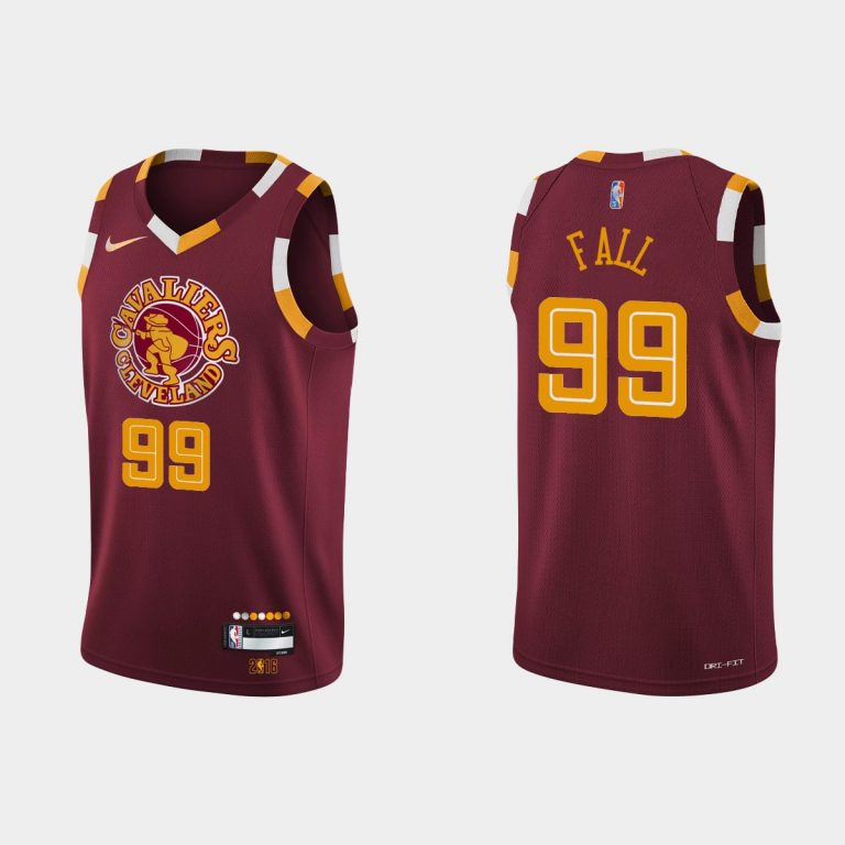 Cleveland Cavaliers #99 Tacko Fall 2021-22 NBA 75th Anniversary City Wine Jersey