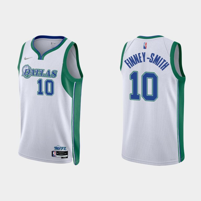 Dallas Mavericks Dorian Finney-Smith #10 2021/22 75th Anniversary City White Jersey