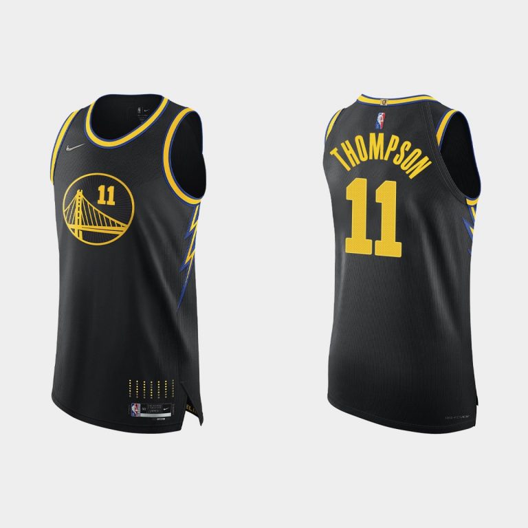 Golden State Warriors Klay Thompson #11 2021/22 75th Anniversary City Black Jersey