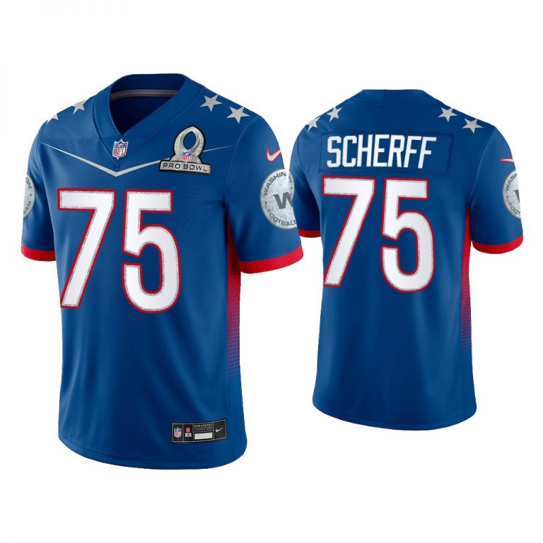 Men Brandon Scherff Washington Football Team 2022 NFC Pro Bowl Royal Game Jersey