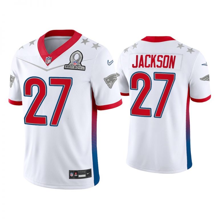 Men J.C. Jackson New England Patriots 2022 AFC Pro Bowl White Game Jersey