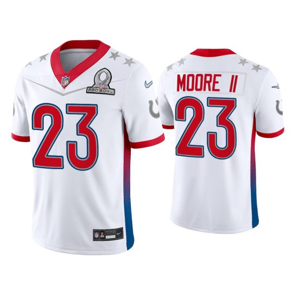 Men Kenny Moore Ii Indianapolis Colts 2022 AFC Pro Bowl White Game Jersey