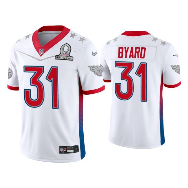 Men Kevin Byard Tennessee Titans 2022 AFC Pro Bowl White Game Jersey
