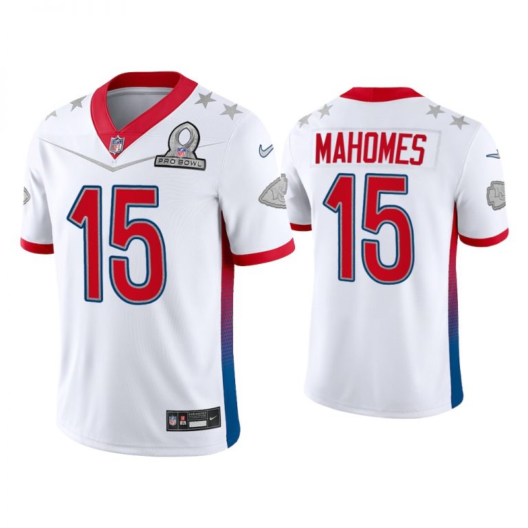 Men Patrick Mahomes Kansas City Chiefs 2022 AFC Pro Bowl White Game Jersey