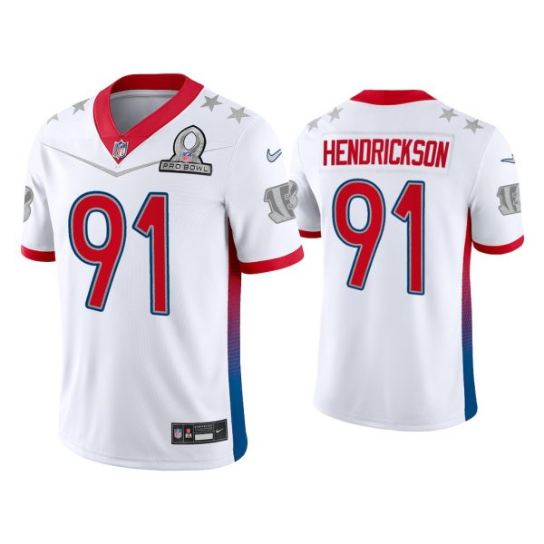 Men Trey Hendrickson Cincinnati Bengals 2022 AFC Pro Bowl White Game Jersey