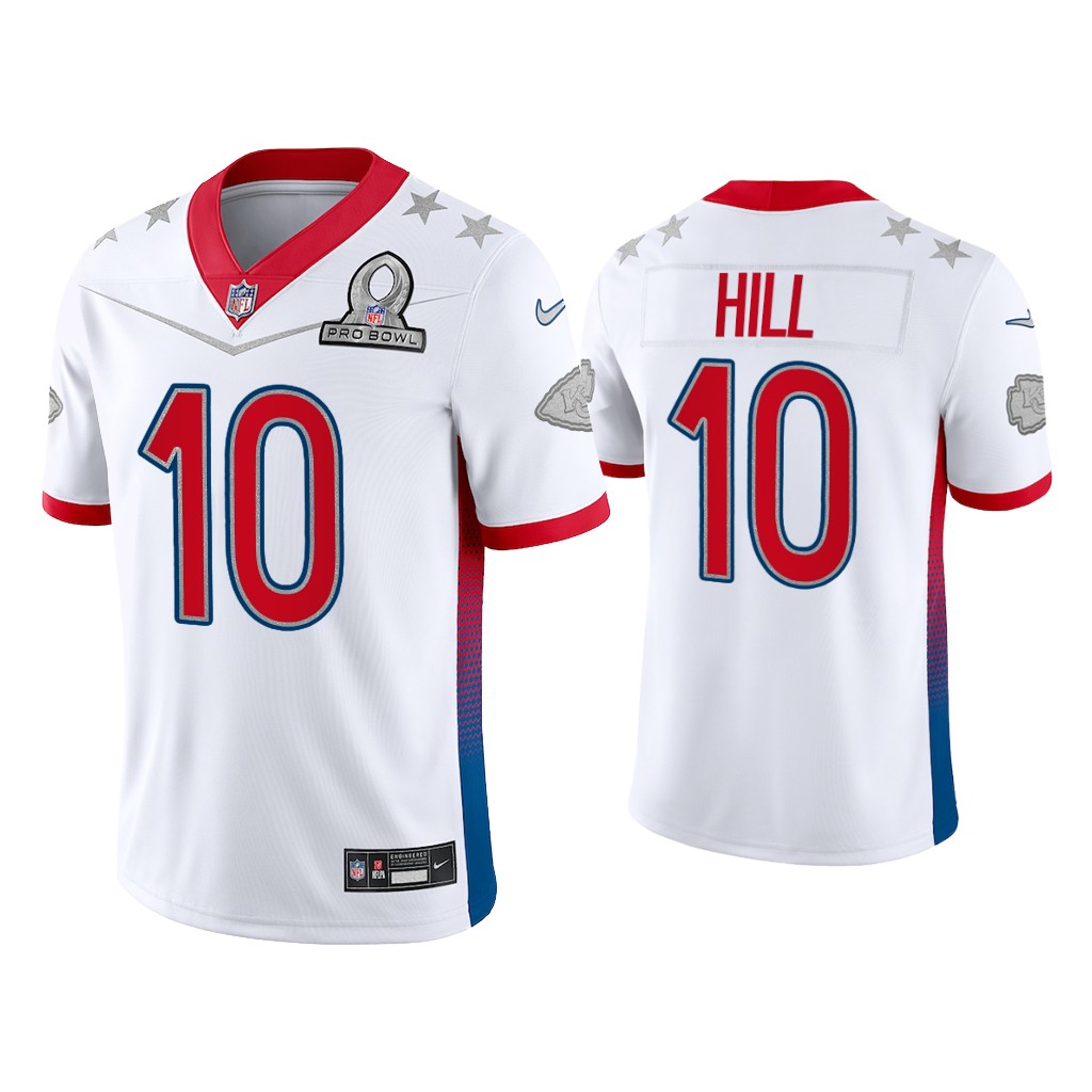 Men Tyreek Hill Kansas City Chiefs 2022 AFC Pro Bowl White Game Jersey ...