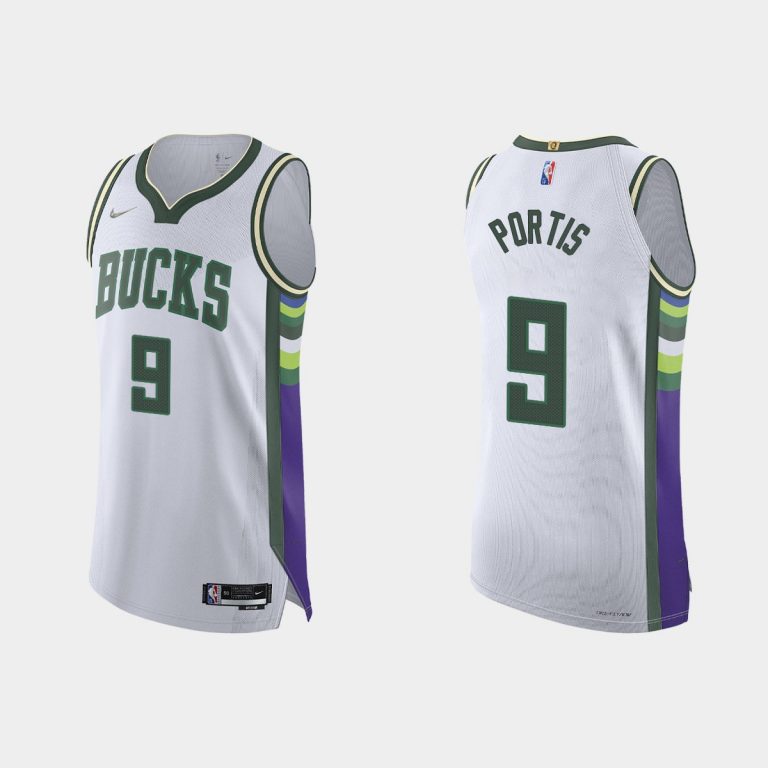 Milwaukee Bucks Bobby Portis #9 2021/22 75th Anniversary City White Jersey