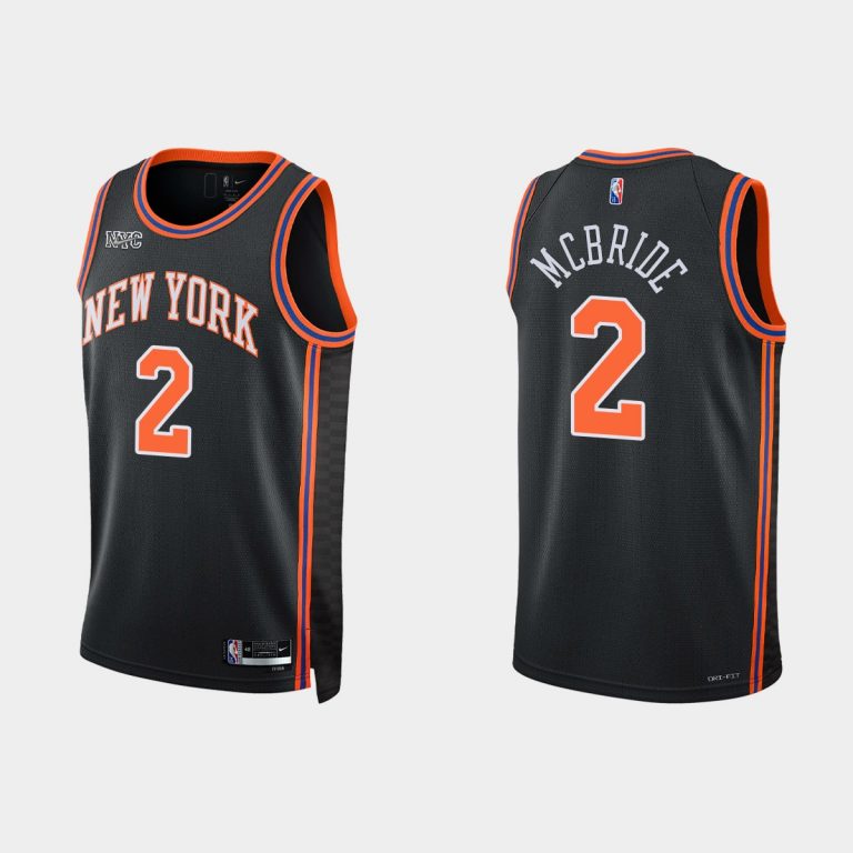 New York Knicks #2 Miles McBride 2021-22 NBA 75th Anniversary City Black Jersey