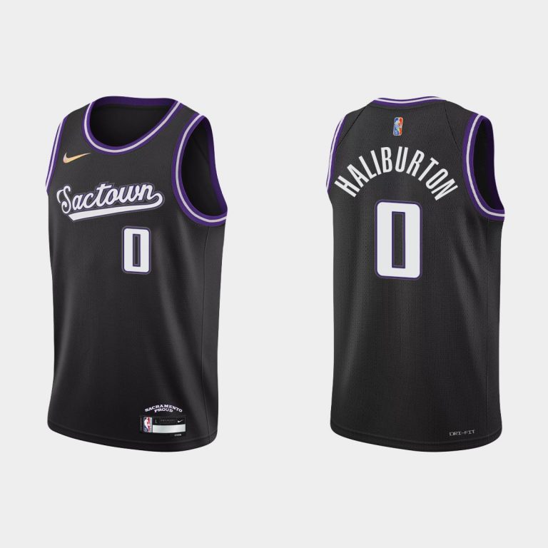 Sacramento Kings #0 Tyrese Haliburton 2021-22 NBA 75th Anniversary City ...