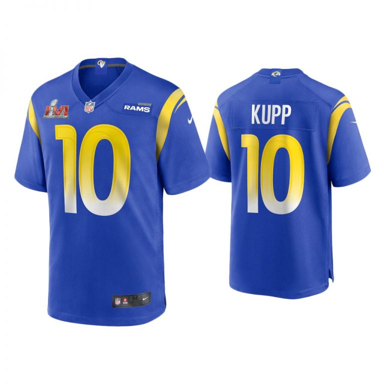 Men Cooper Kupp Los Angeles Rams Super Bowl LVI Royal Game Jersey