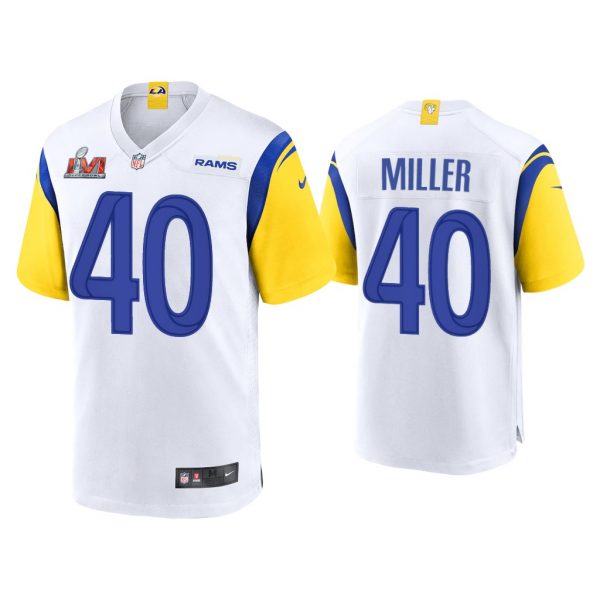 Men Von Miller Los Angeles Rams Super Bowl LVI White Game Jersey