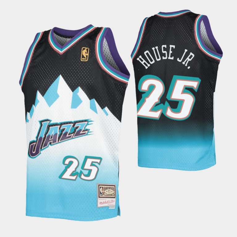 Danuel House Jr. No. 25 Utah Jazz Light Blue Fadeaway Hwc Limited Jersey