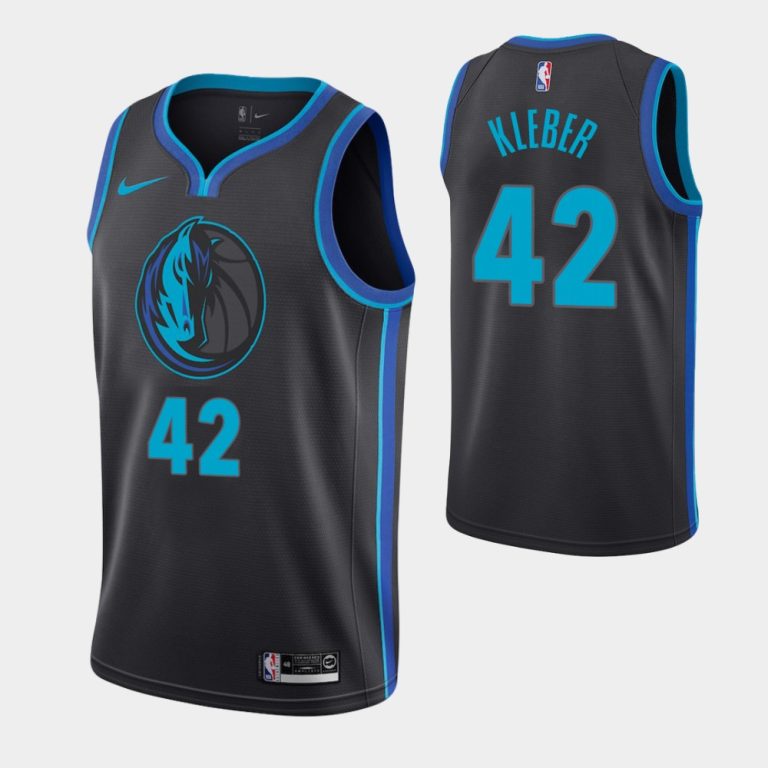 Men's Dallas Mavericks Maxi Kleber #42 Black Swingman Jersey 2018-19 City Edition