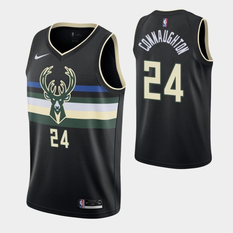 Milwaukee Bucks #24 Pat Connaughton Black Statement Edition Swingman 2019-20 Jersey