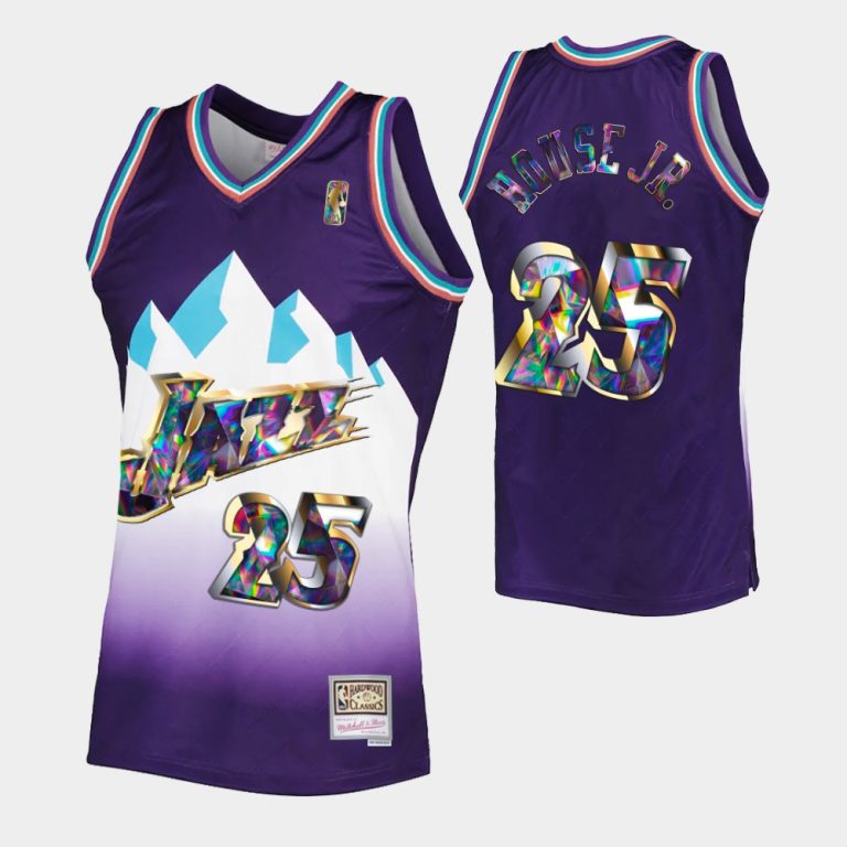 Utah Jazz 75TH Retro Purple Danuel House Jr. 75TH Jersey Diamond Edition