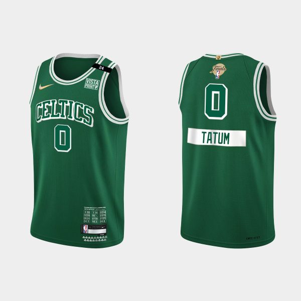 Men Boston Celtics 2022 NBA Finals #0 Jayson Tatum City Green Jersey
