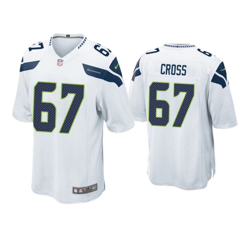 Men Charles Cross Seattle Seahawks White 2022 NFL Draft Game Jersey