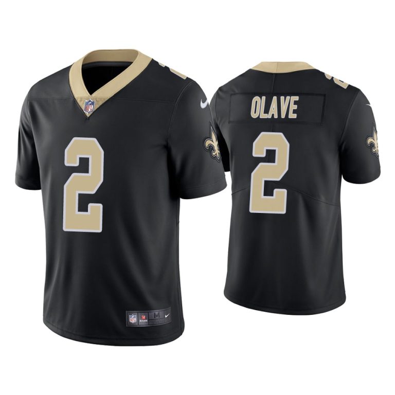 Men Chris Olave New Orleans Saints Black 2022 NFL Draft Vapor Limited Jersey