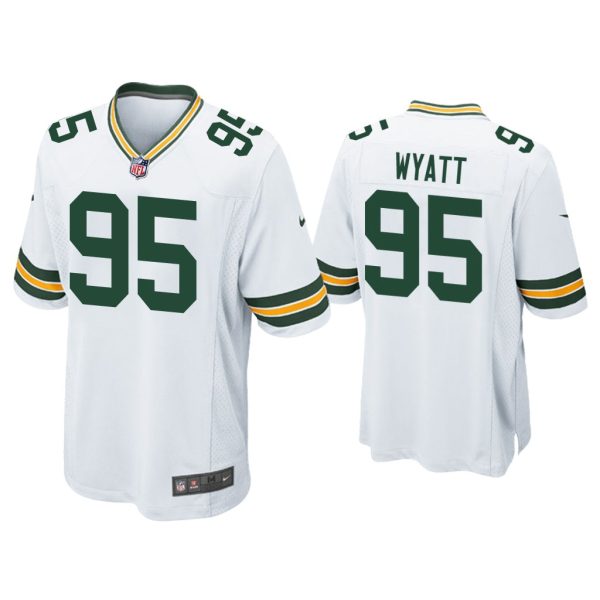 Men Devonte Wyatt Green Bay Packers White 2022 NFL Draft Game Jersey