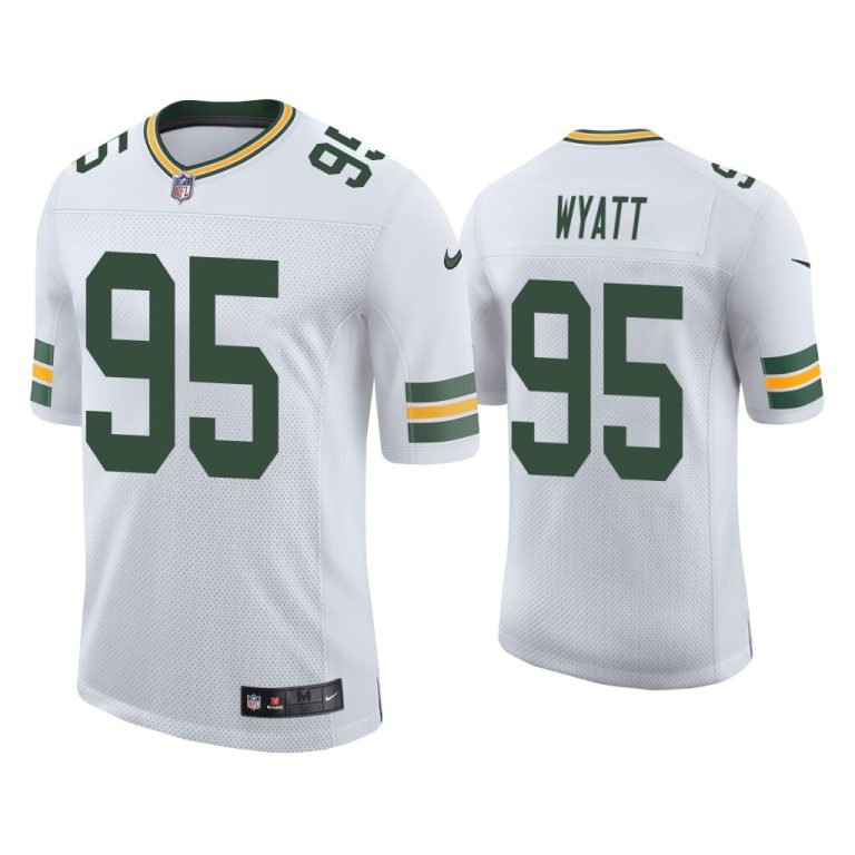 Men Devonte Wyatt Green Bay Packers White 2022 NFL Draft Vapor Limited Jersey