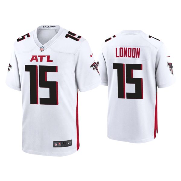 Men Drake London Atlanta Falcons White 2022 NFL Draft Game Jersey