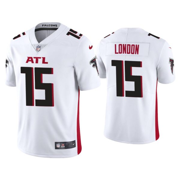 Men Drake London Atlanta Falcons White 2022 NFL Draft Vapor Limited Jersey
