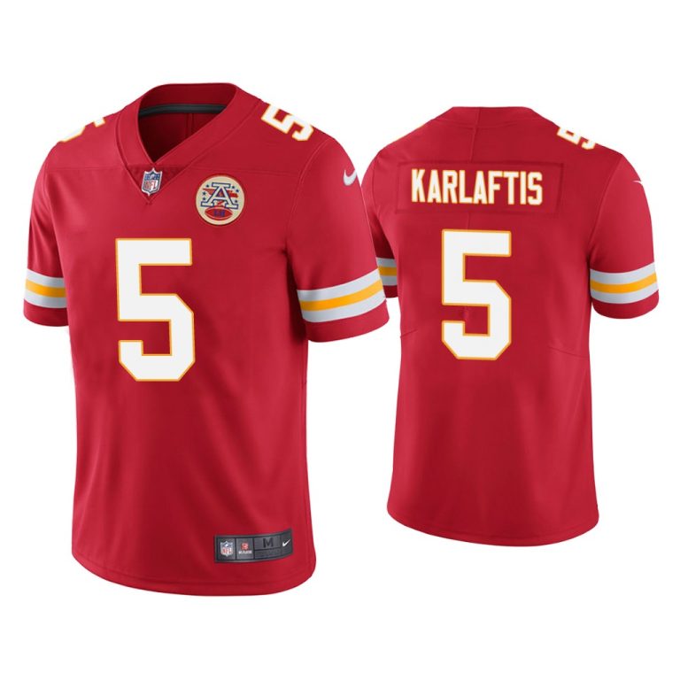 Men George Karlaftis Kansas City Chiefs Red 2022 NFL Draft Vapor Limited Jersey