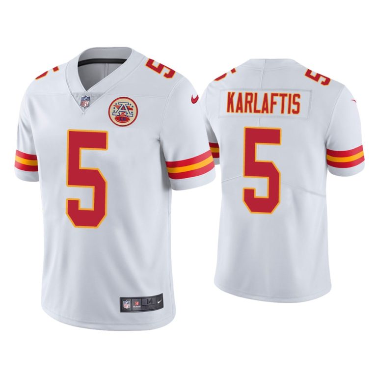 Men George Karlaftis Kansas City Chiefs White 2022 NFL Draft Vapor Limited Jersey