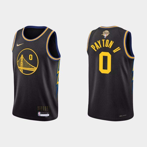 Men Golden State Warriors Black 2022 NBA Finals Gary Payton II City Jersey